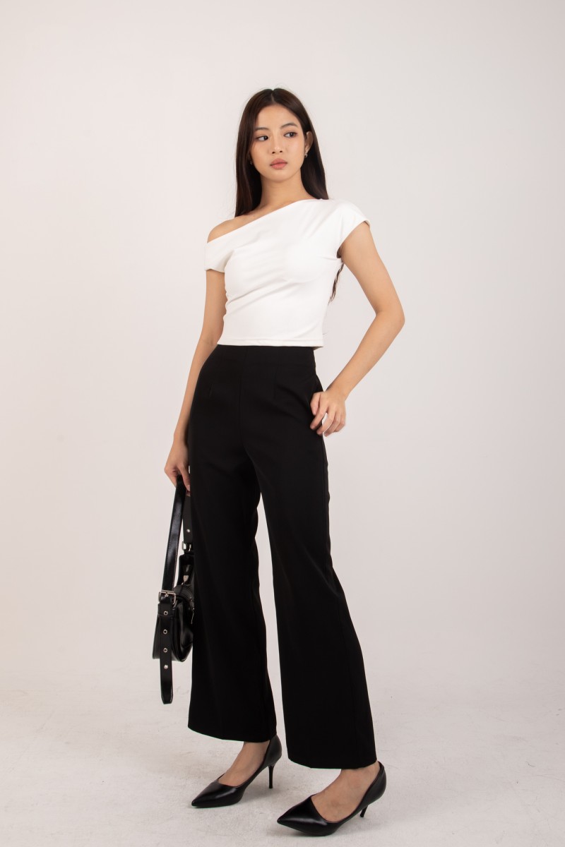RESTOCK4: Stride Flowy Seamless Pants in Black