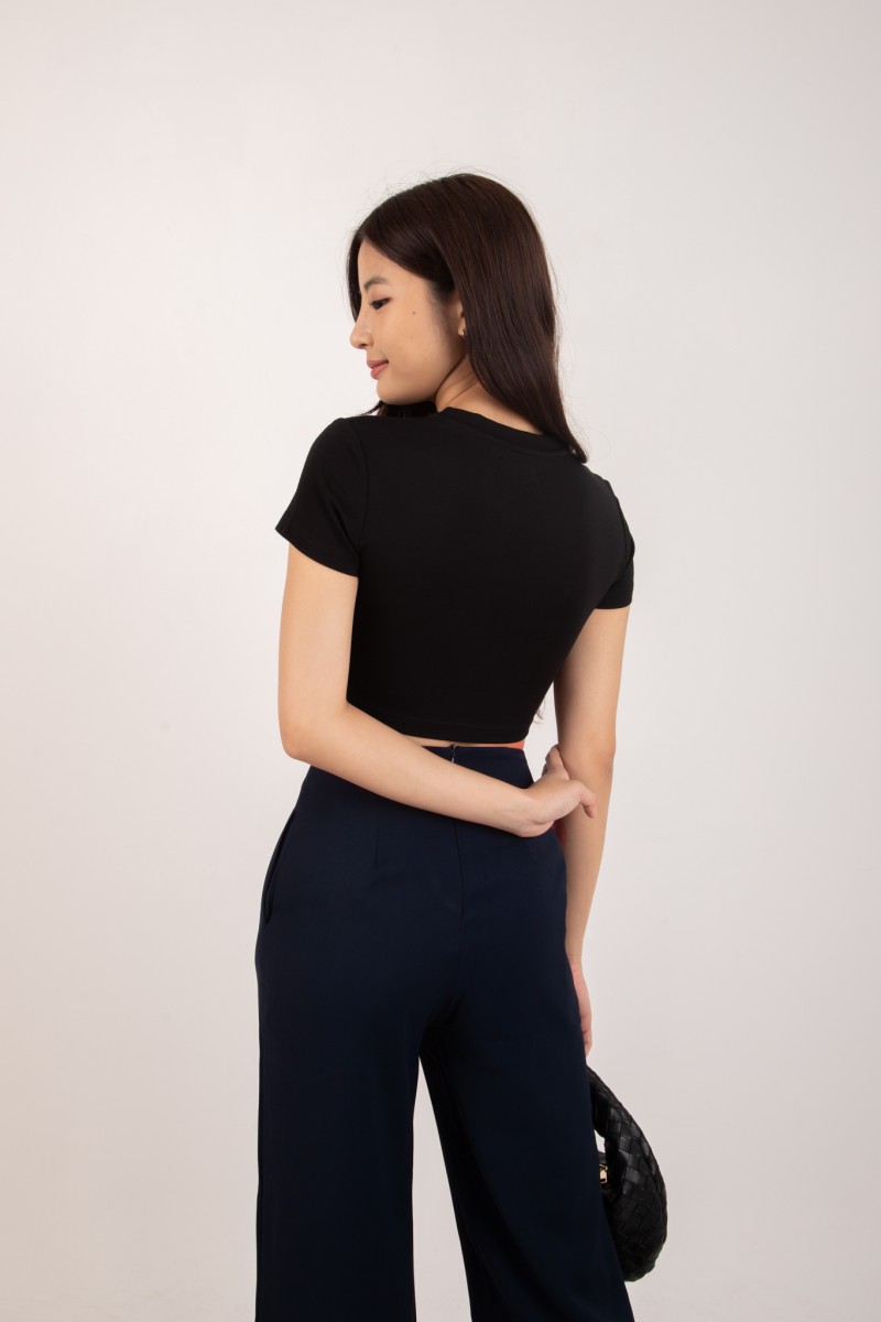 RESTOCK3: Stride Flowy Seamless Pants in Navy