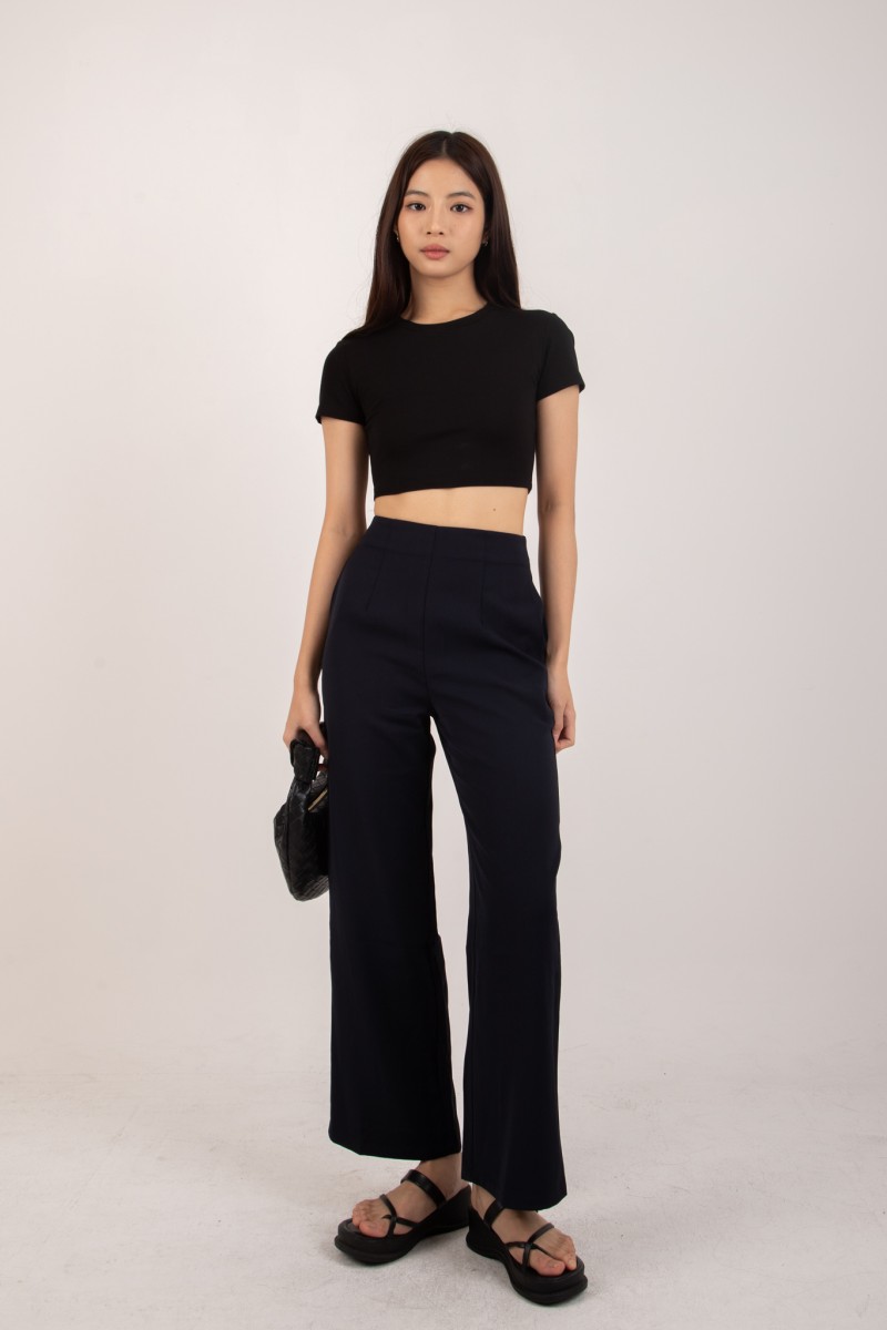 RESTOCK4: Esthel Basic Baby Tee in Black