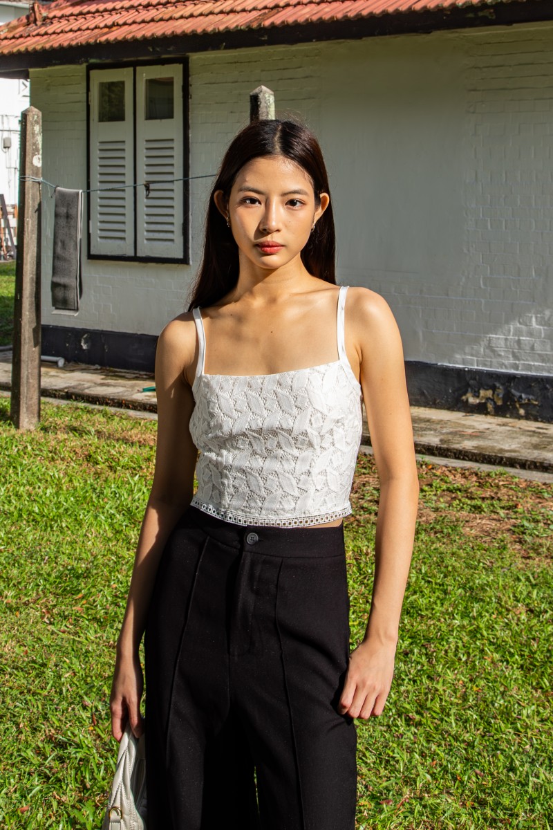 Lunet Wide-Leg Pants in Black