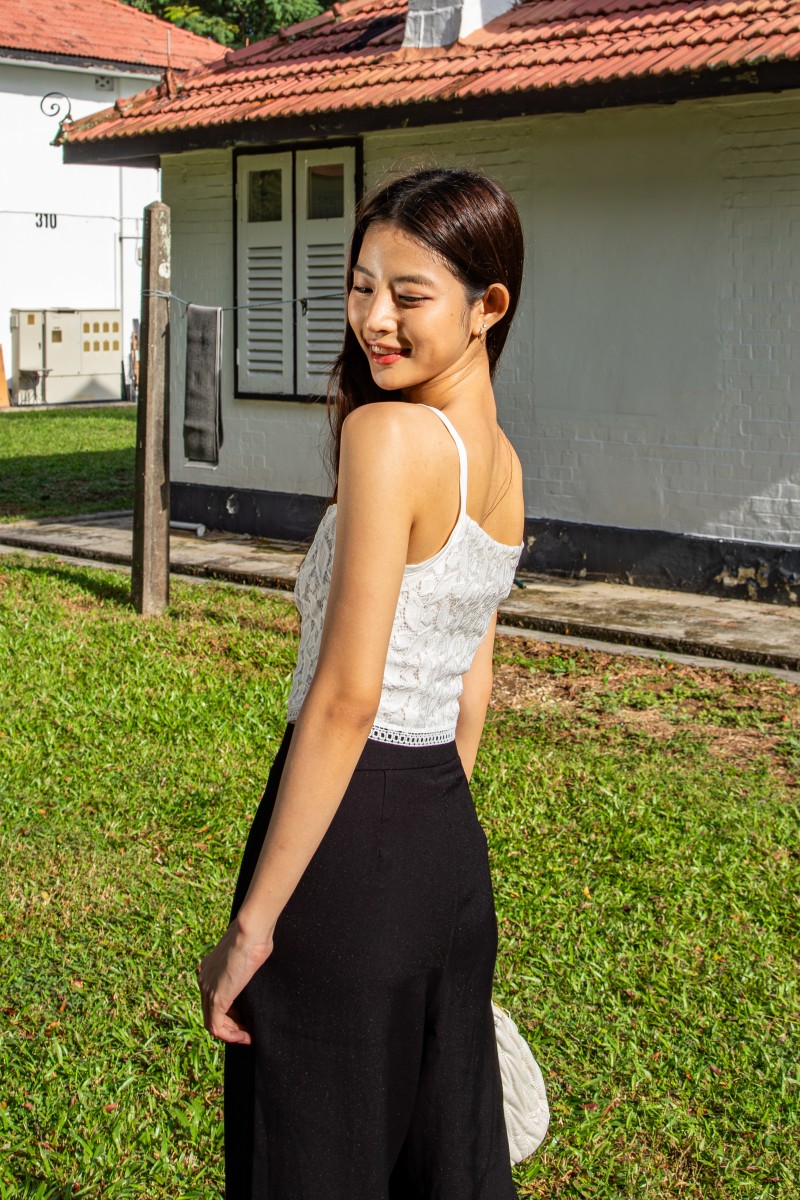 Lunet Wide-Leg Pants in Black