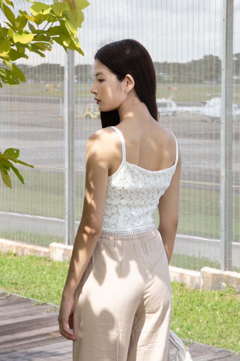 Liri Wide-Leg Pants in Sand