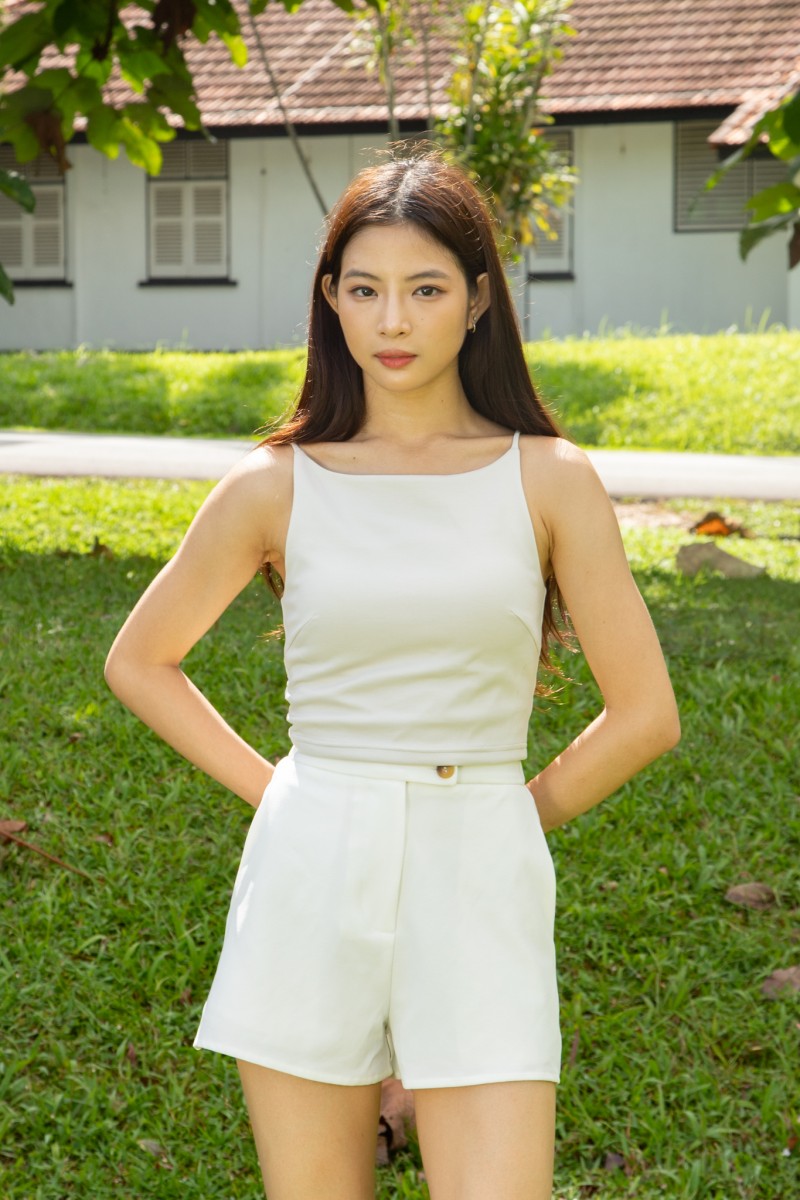 Sova Soft Scoop Tank in Stone Grey