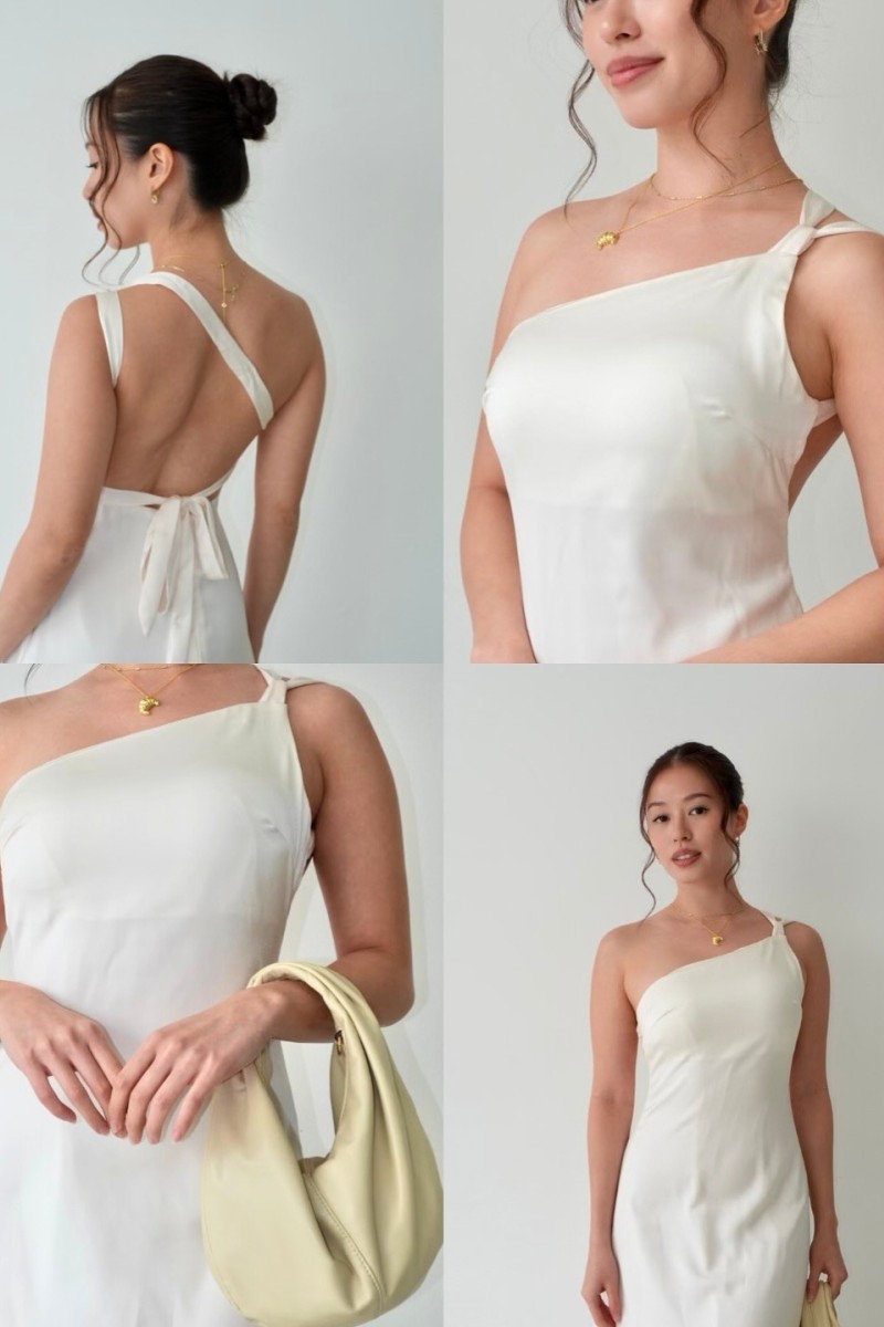 RESTOCK: Labella Self-Tie Backless Dress in Ivory