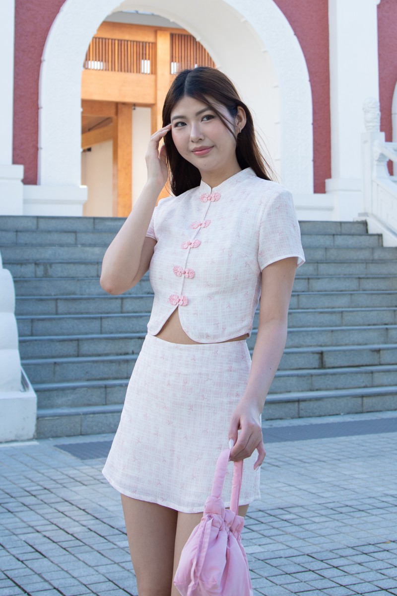 Fa Cai Pastel Top in Blush