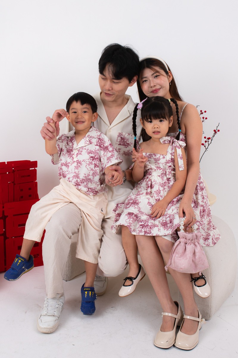 Concord Junior Girl Floral Dress in Wine