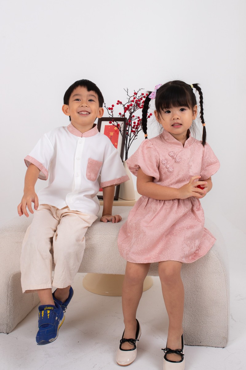 Lineage Junior Boy Pocket Shirt in Pink