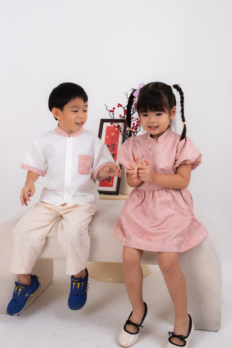 Lineage Junior Boy Pocket Shirt in Pink