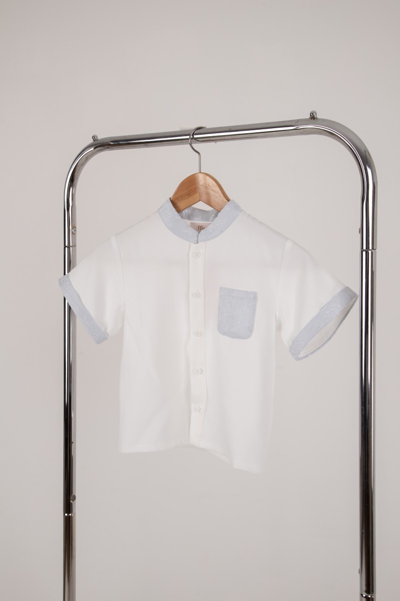 Lineage Junior Boy Pocket Shirt in Blue