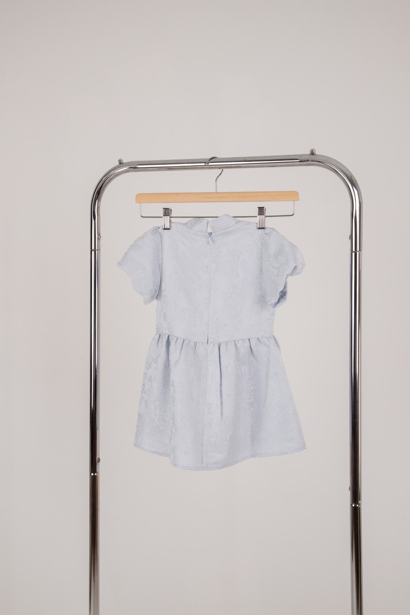 Lineage Junior Girl Cheongsam Dress in Blue