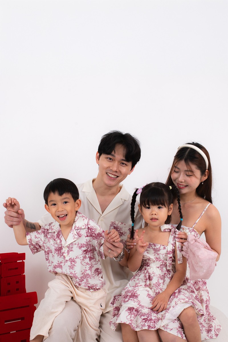 Concord Junior Girl Floral Dress in Wine