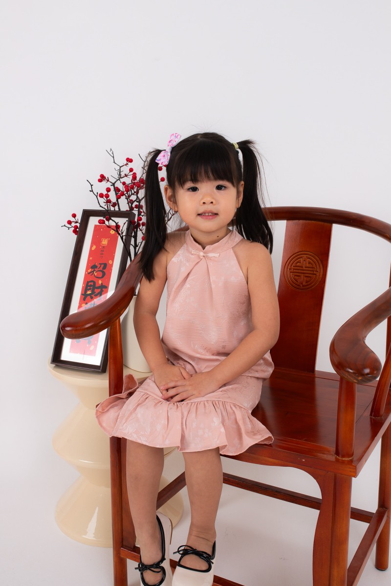 Miranda Junior Girl Cheongsam Dress in Pink