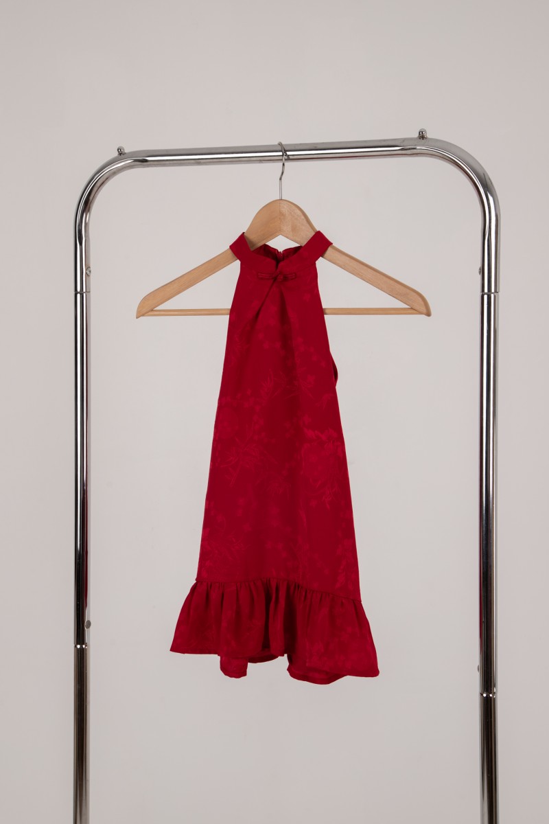 BACKORDERS: Miranda Junior Girl Cheongsam Dress in Red