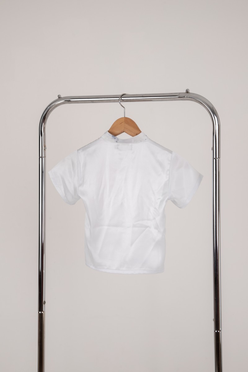 Aura Junior Boy Button Up Shirt in Blue