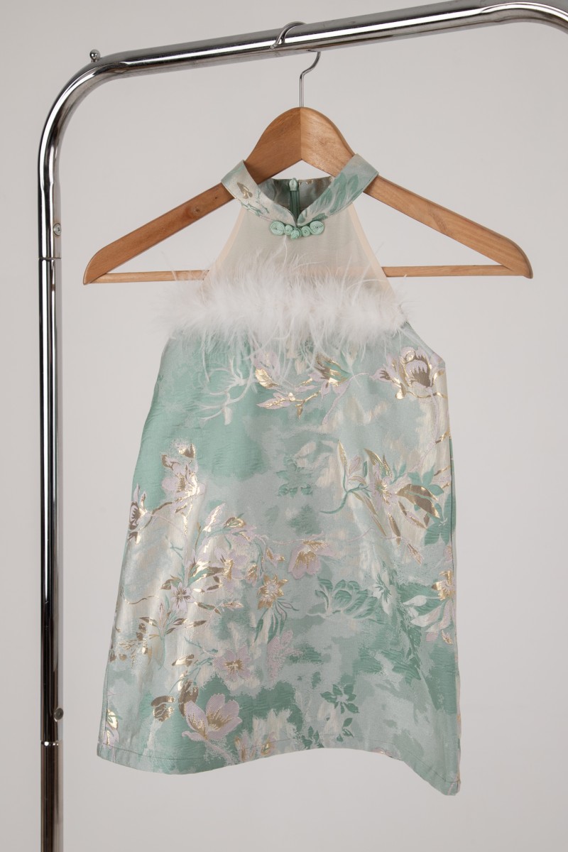 Affinity Junior Girl Cheongsam Dress in Jade