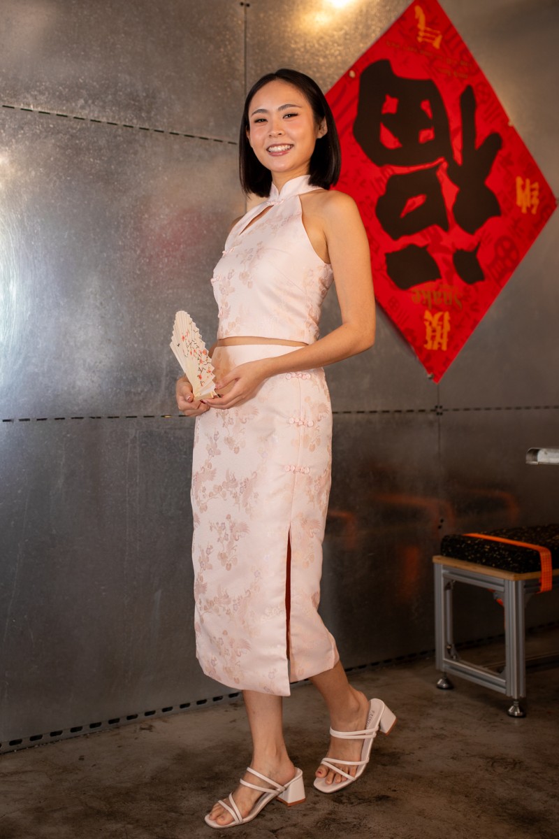 Prosperity Jacquard Midi Skirt in Pink