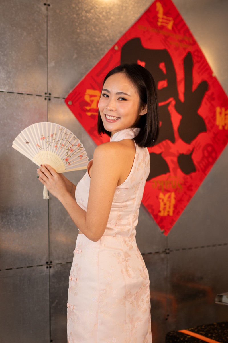 Virtue Jacquard Halter Top in Pink