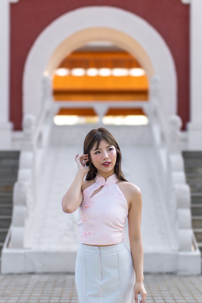 Virtue Jacquard Halter Top in Pink