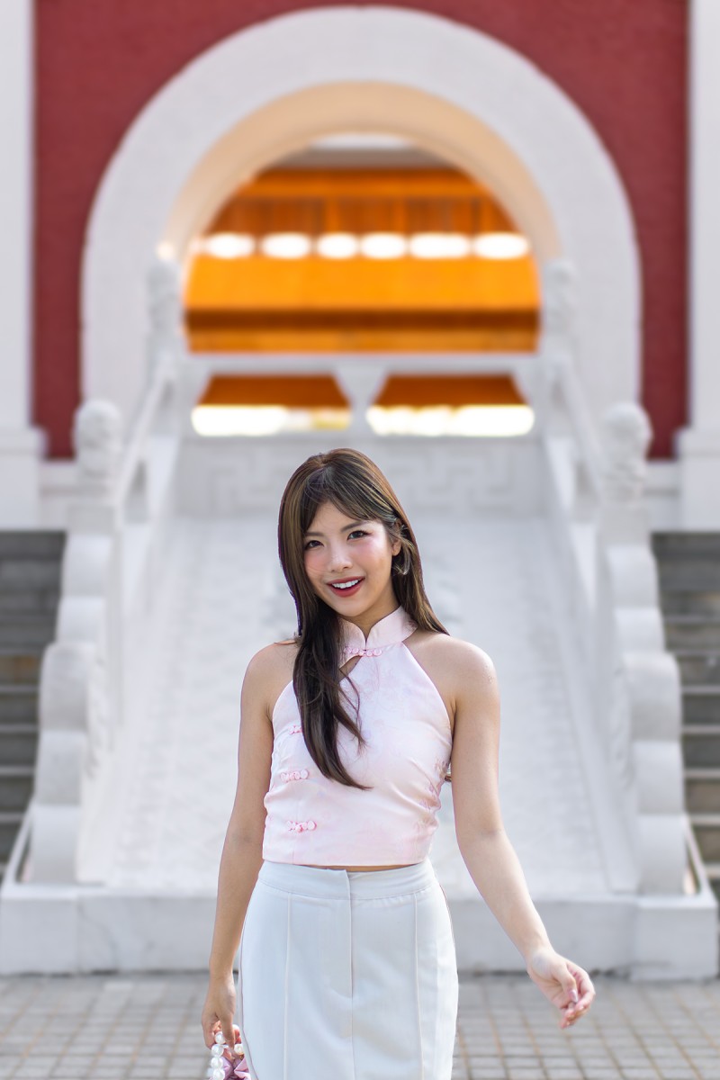 Virtue Jacquard Halter Top in Pink