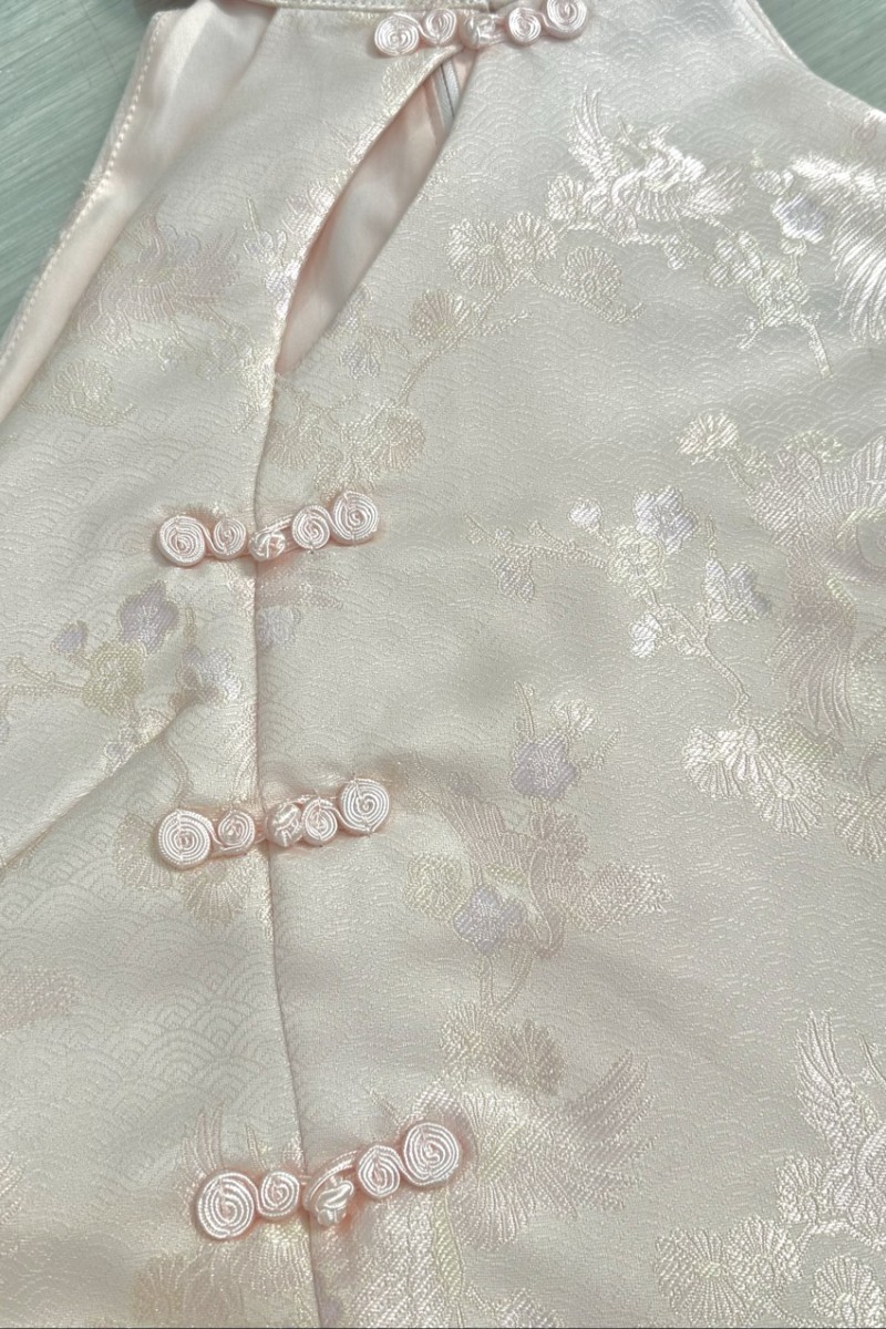 Evergold Jacquard Sleeved Top in Pink