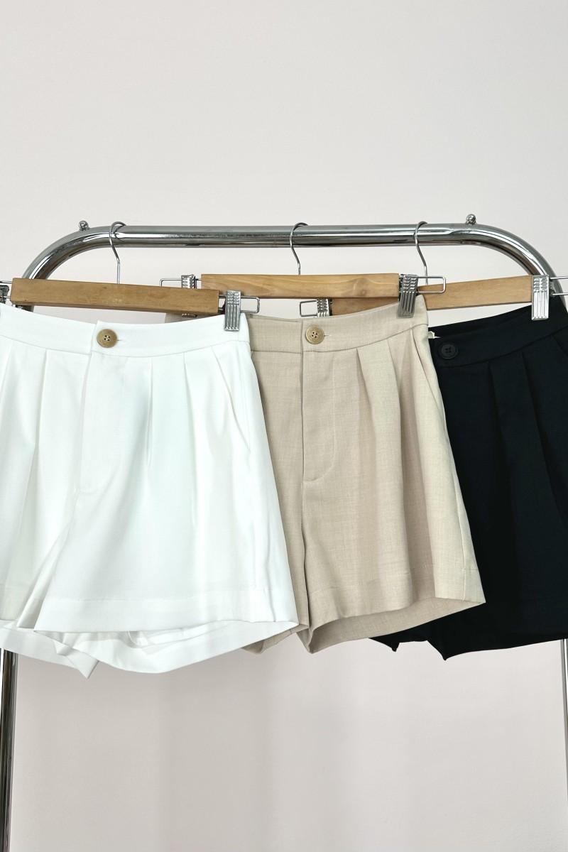 RESTOCK: Element Tailored Shorts in White
