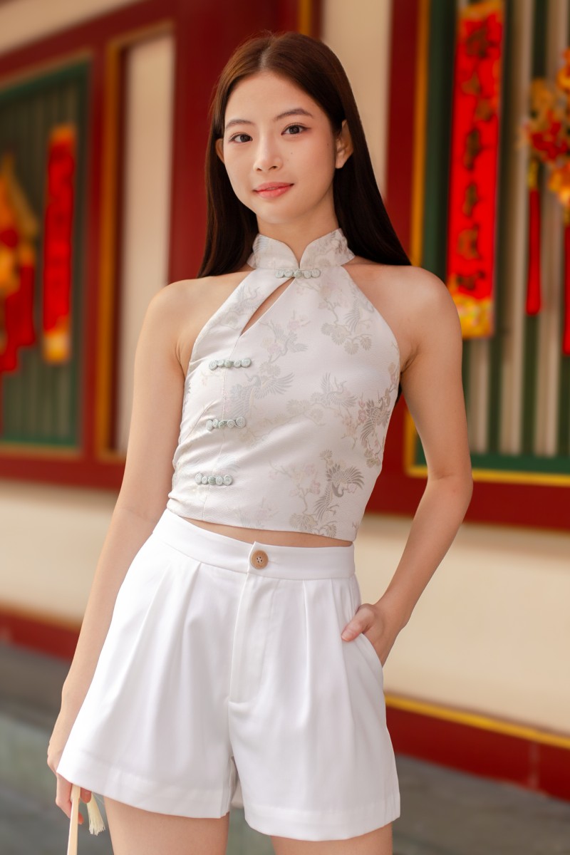 BACKORDERS: Element Tailored Shorts in White