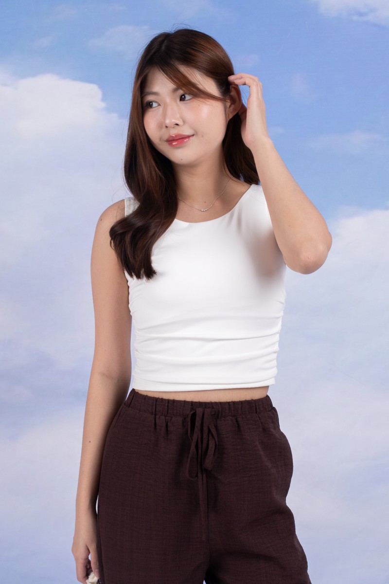 Umber Wide-Leg Pants in Mocha