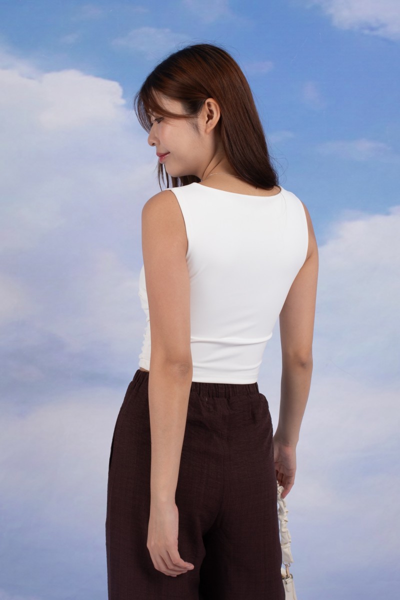 Umber Wide-Leg Pants in Mocha