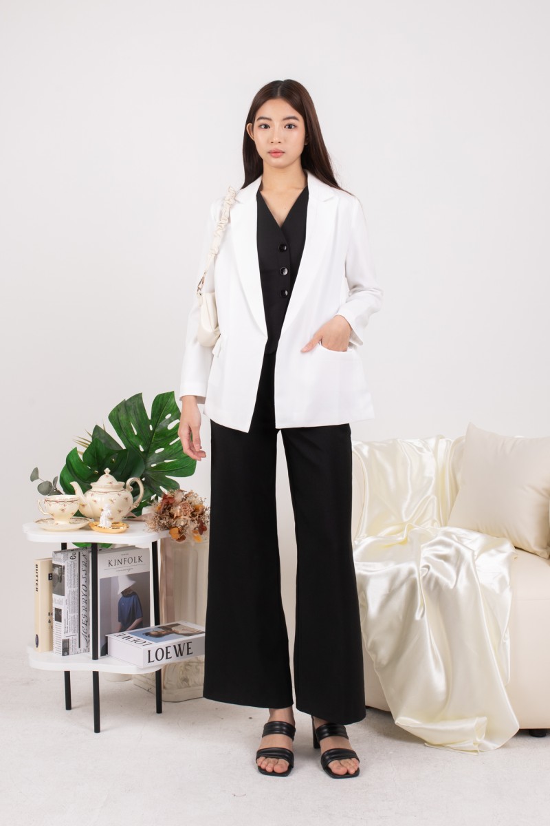 RESTOCK: Whitley Essential Blazer in White