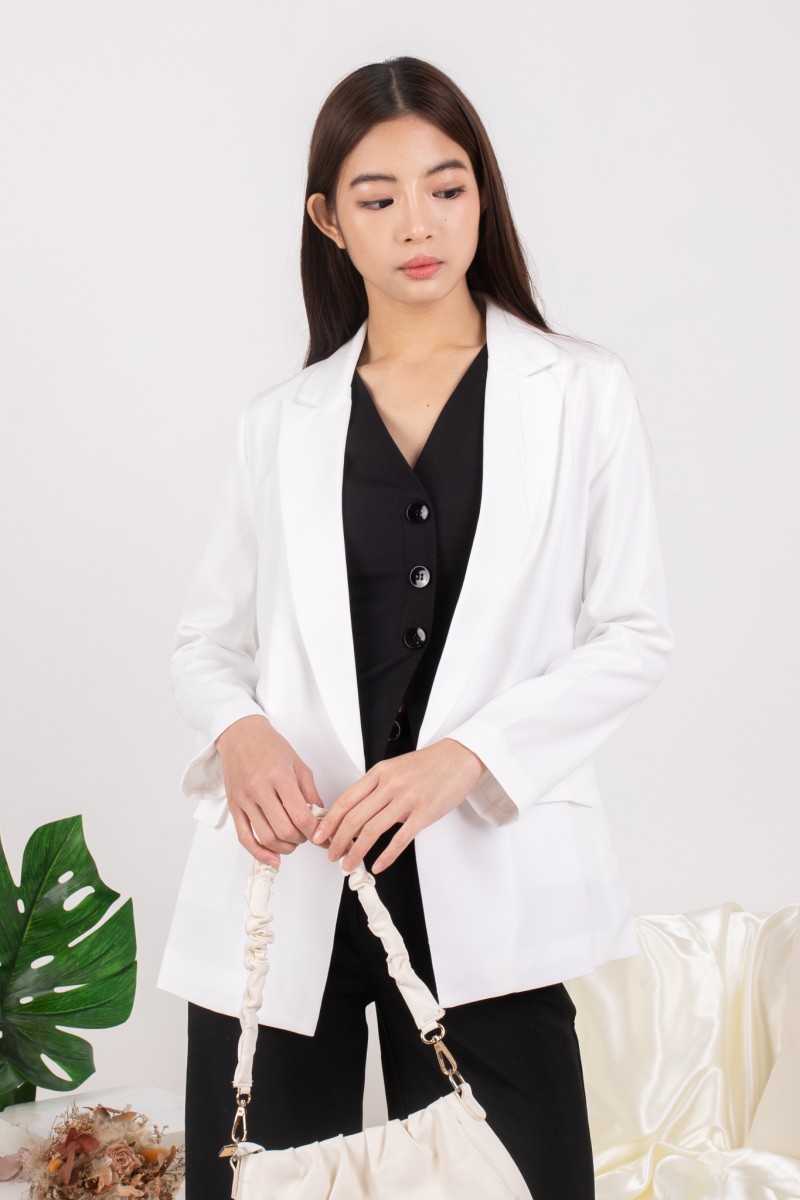 RESTOCK: Whitley Essential Blazer in White