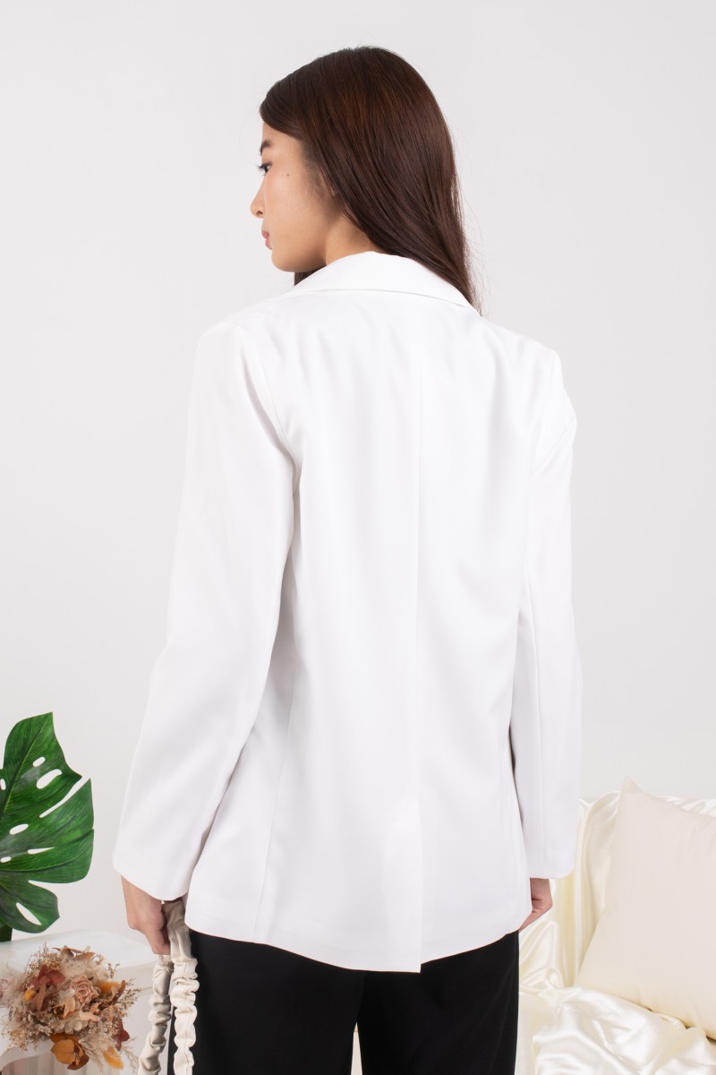 RESTOCK: Whitley Essential Blazer in White