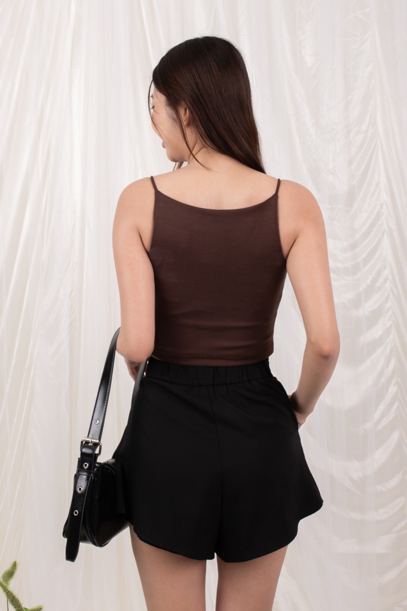 Sova Soft Scoop Tank in Mocha