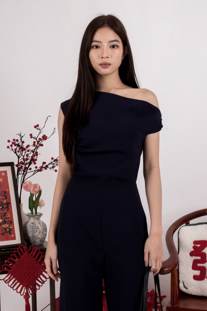 RESTOCK: Polena Off-shoulder Jumpsuit in Black