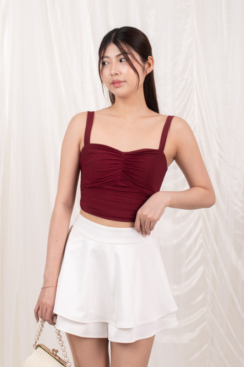 Veloura Flare Skort in White