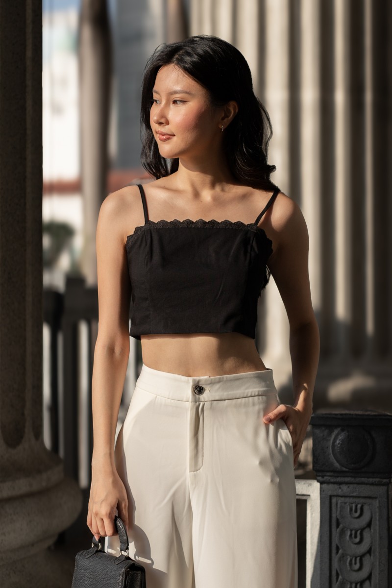 Floris Tank Top in Black