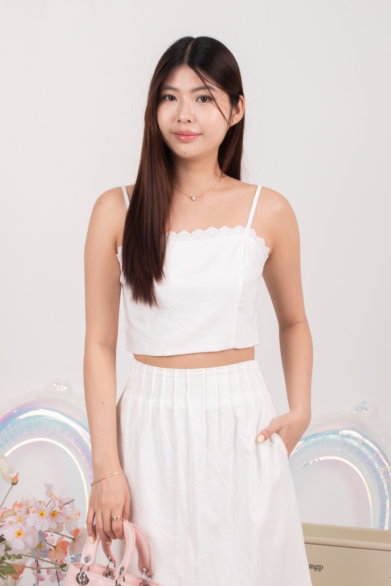 Floris Tank Top in White