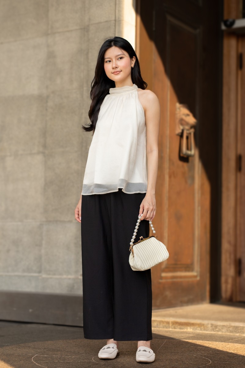 Amora Ribbon Top in Cream
