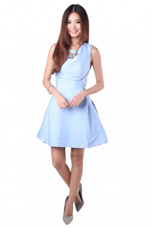 Veronique Dress in Sky Blue