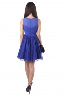 Chera Tulle Dress in Cobalt Blue