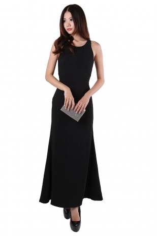 Florentine Maxi Dress in Black