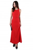 Florentine Maxi Dress in Red