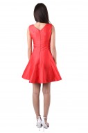 Vicky Flare Dress in Red