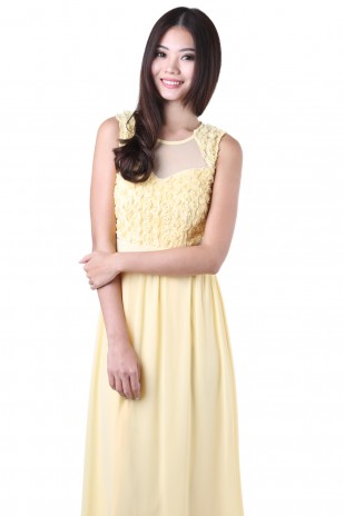 Clarkson Maxi Dress in Sunshine Yellow