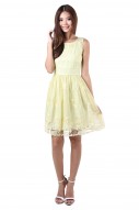 Pixie Floral Dress in Yellow