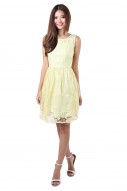 Pixie Floral Dress in Yellow