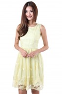 Pixie Floral Dress in Yellow