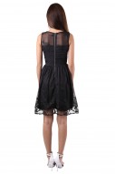 Pixie Floral Dress in Black