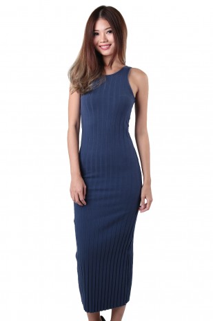 Mont Ribbed Maxi in Blue