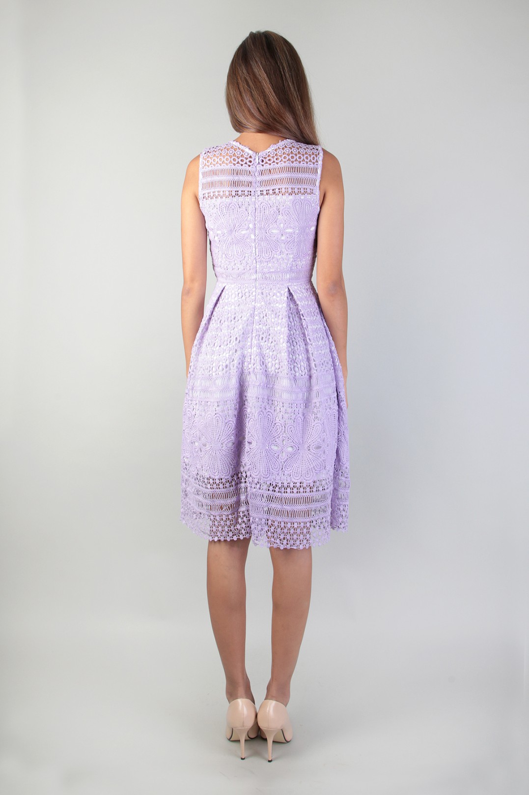 Lavender Crochet Dress