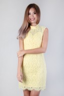 Camberry Cutout Dress in Yellow